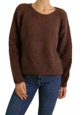 Maglione girocollo in mohair 